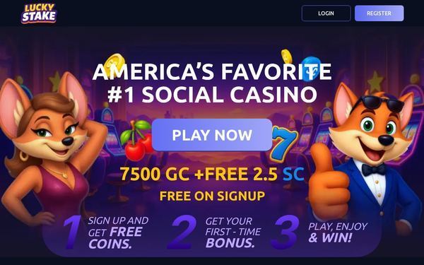 Luckystake desktop view