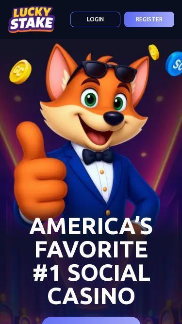 Luckystake mobile view